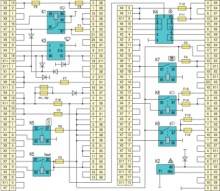 Схема внутренних соединений монтажного блока 2114-3722 (367.3722)