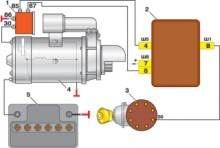 Схема включения стартера